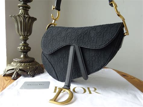 dior black and gold saddle bag|dior saddle bag black.